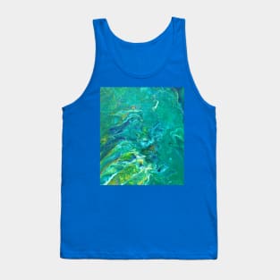 Flight above the sunset wave Tank Top